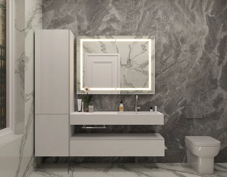 LED lighted mirror