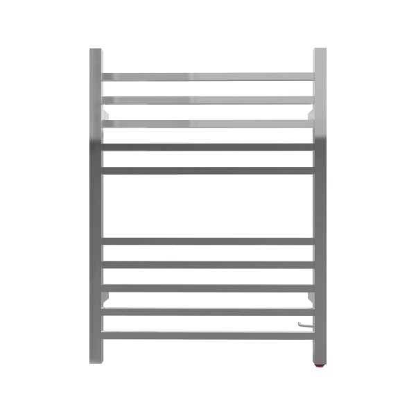 Radiant Square Plug-In 10 Bar Towel Warmer in Polished