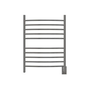 Radiant Hardwired Curved 10 Bar Towel Warmer in Polished