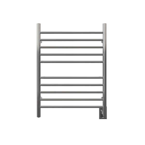 Radiant Hardwired Straight 10 Bar Towel Warmer in Polished