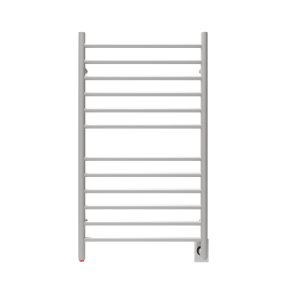 Radiant Large Hardwired Straight 12 Bar Towel Warmer in Brushed