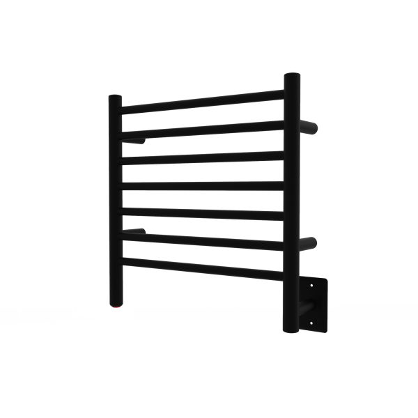 Radiant Small 7 Bar Towel Warmer in Matte Black