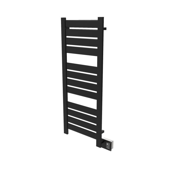 Vega V2356 12 Panel Hardwired Towel Warmer in Matte Black
