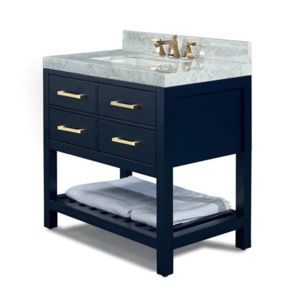 Elizabeth 36 in.Bath Vanity Set in Heritage Blue
