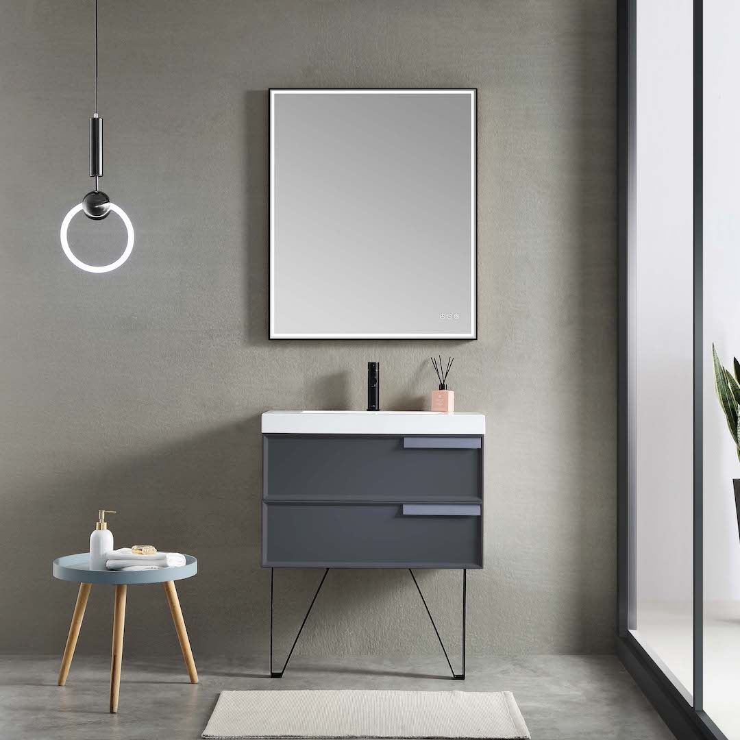 30" wall mount bathroom vanity