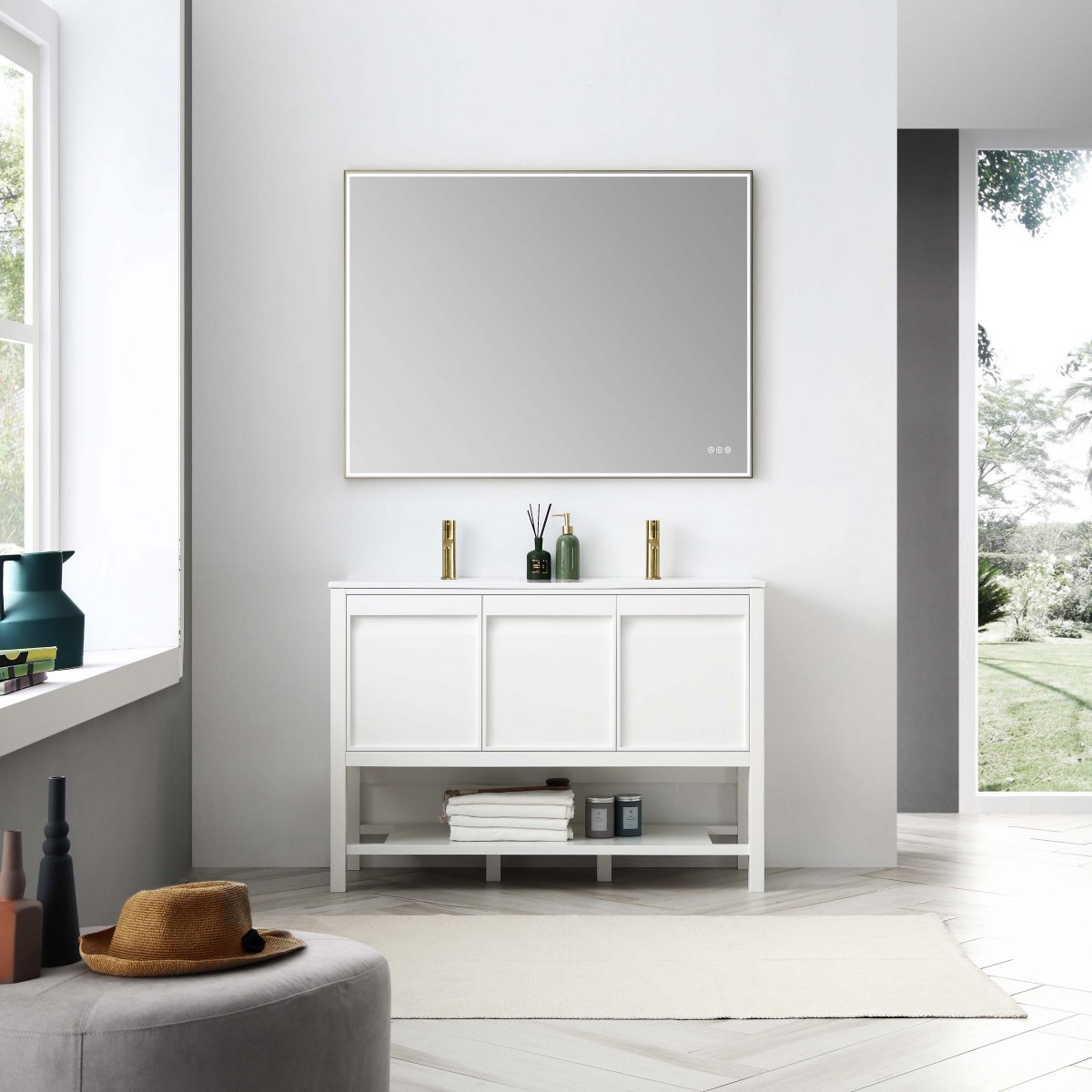48" double bathroom vanity
