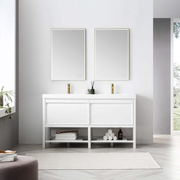 60" double bathroom vanity