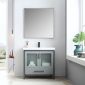 Birmingham 36 inch Bathroom Vanity Set in Metal Gray