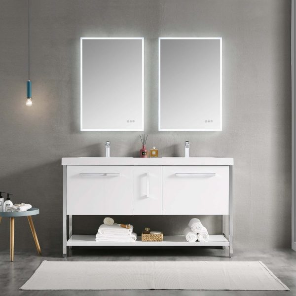 60" double bathroom vanity
