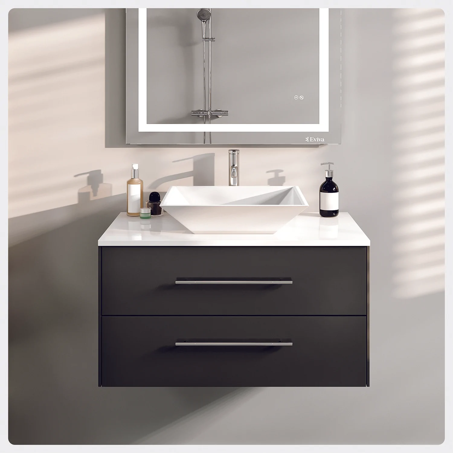 30" wall mount bathroom vanity