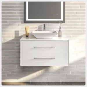 30" wall mount bathroom vanity