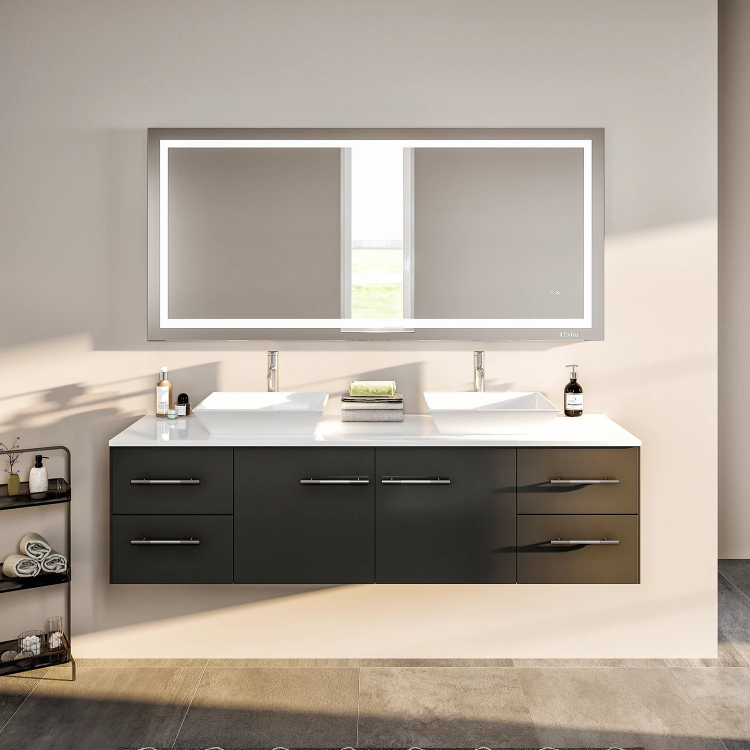 72" double bathroom vanity