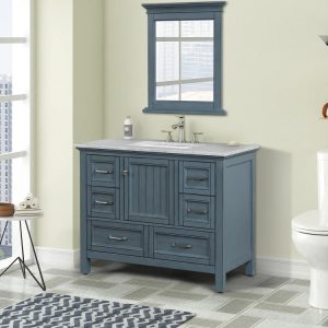 Britney 42" Bathroom Vanity in Ash Blue
