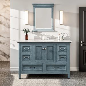 Britney 48" Bathroom Vanity in Ash Blue