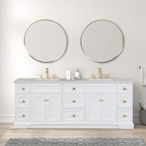 84" double bathroom vanity