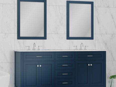 blue bathroom vanities
