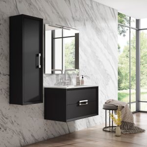 24 inch black bathroom vanity