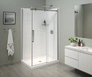 corner sliding shower door