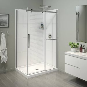 corner sliding shower door