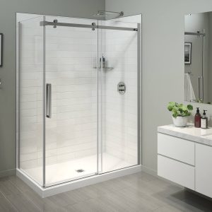corner sliding shower door