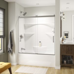 sliding tub shower door