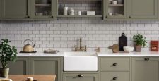 Green Kitchen Cabinets