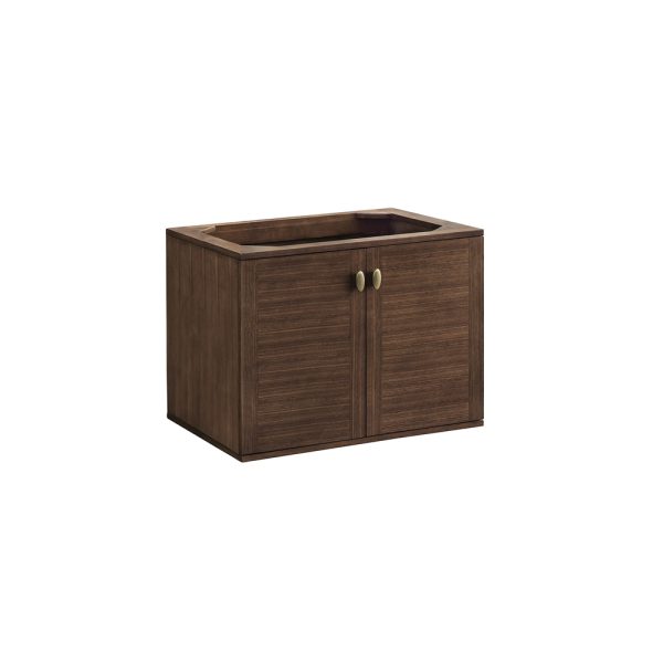 Amberly 30" Bathroom Vanity Cabinet In Mid-Century Walnut