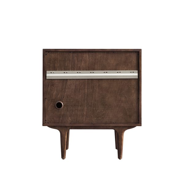 Amberly 30" Bathroom Vanity Cabinet In Mid-Century Walnut