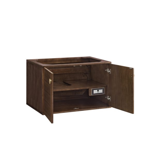 Amberly 36" Bathroom Vanity Cabinet In Mid-Century Walnut