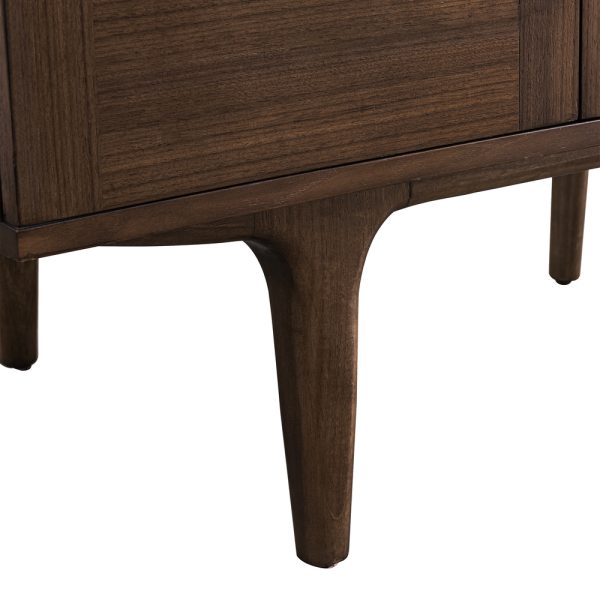 Amberly 48" Single Bathroom Vanity Cabinet In Mid-Century Walnut