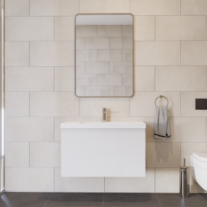 Prato 36" Wall Mount Bathroom Vanity In White