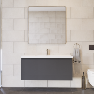 Prato 48" Wall Mount Bathroom Vanity In Gray