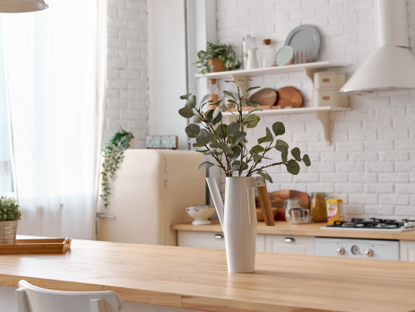 White and Wood Kitchen