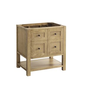 Breckenridge 30" Bathroom Vanity Cabinet In Light Natural Oak