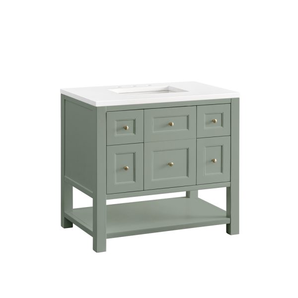 Breckenridge 36" Bathroom Vanity Cabinet In Smokey Caledon