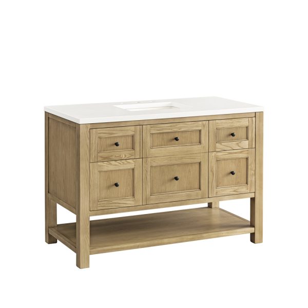 Breckenridge 48" Bathroom Vanity Cabinet In Light Natural Oak