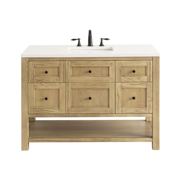 Breckenridge 48" Bathroom Vanity Cabinet In Light Natural Oak