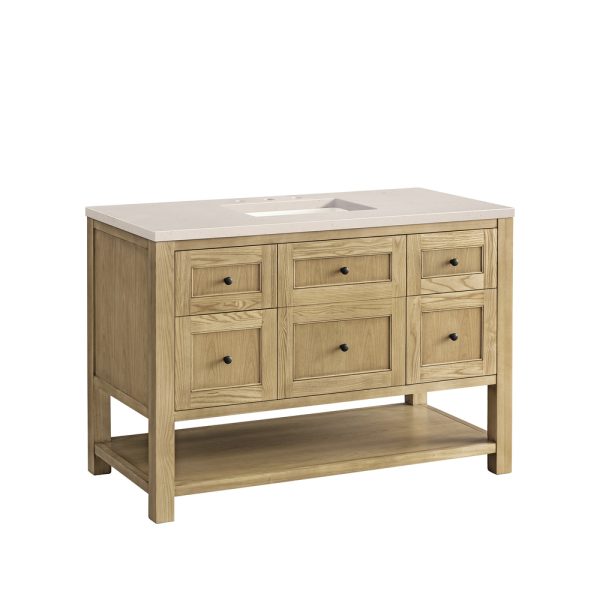 Breckenridge 48" Bathroom Vanity In Natural Light Oak With Eternal Marfil Top