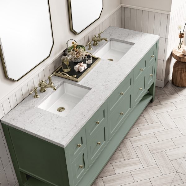 Breckenridge 72" Bathroom Vanity Cabinet In Smokey Caledon