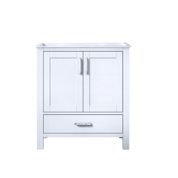 Jacques 30" White Bathroom Vanity Cabinet