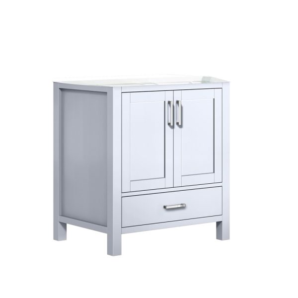 Jacques 30" White Bathroom Vanity Cabinet