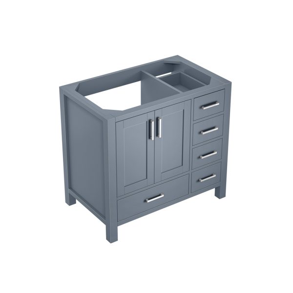 Jacques 36" Dark Grey Bathroom Vanity Cabinet Left