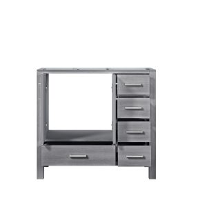 Jacques 36" Distressed Grey Bathroom Vanity Cabinet Left