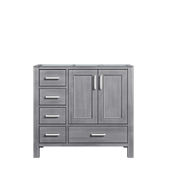 Jacques 36" Distressed Grey Bathroom Vanity Cabinet Right