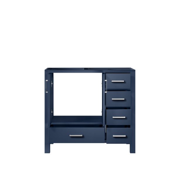 Jacques 36" Navy Blue Bathroom Vanity Cabinet Left