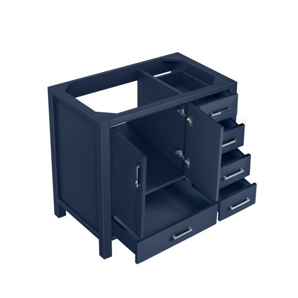 Jacques 36" Navy Blue Bathroom Vanity Cabinet Left