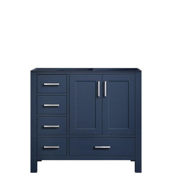 Jacques 36" Navy Blue Bathroom Vanity Cabinet Right