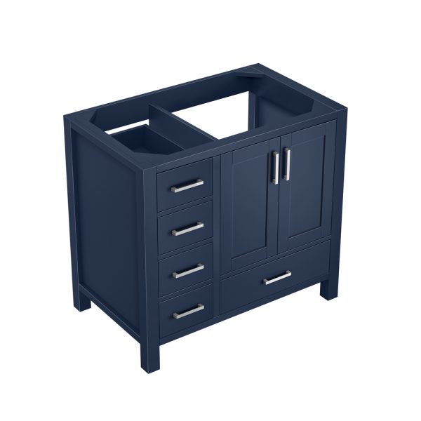 Jacques 36" Navy Blue Bathroom Vanity Cabinet Right