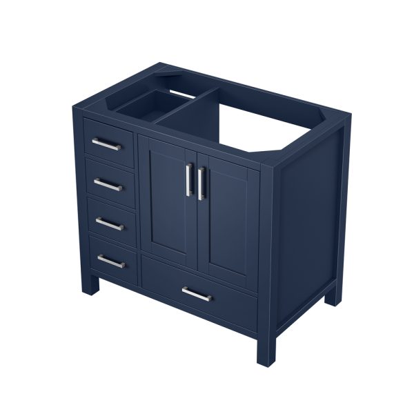 Jacques 36" Navy Blue Bathroom Vanity Cabinet Right