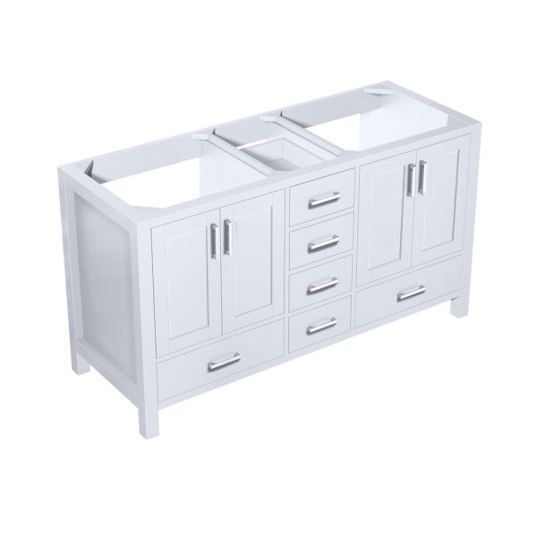 Jacques 60" White Bathroom Vanity Cabinet